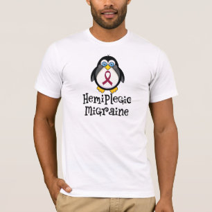 Hemiplegic Migraine Awareness Penguin T-Shirt