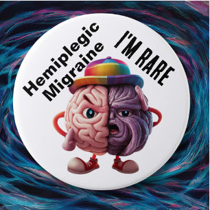 Hemiplegic Migraine I'm Rare badge