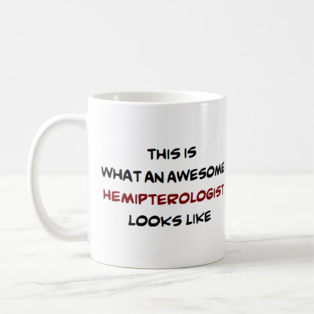 hemipterologist, awesome coffee mug (Left)