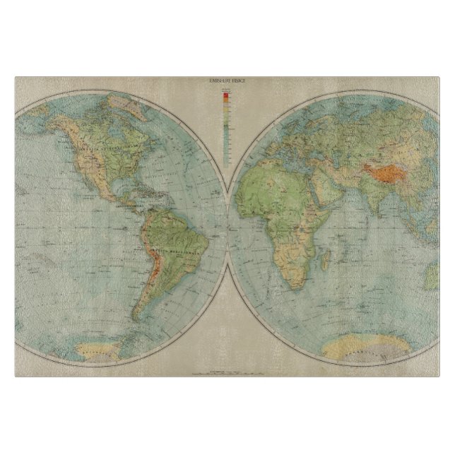Hemispheres 12 physical cutting board (Front)