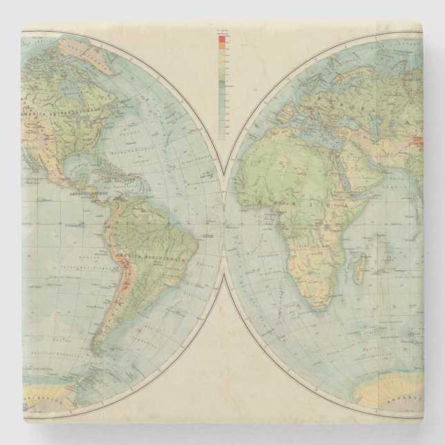 Hemispheres 12 physical stone coaster (Front)