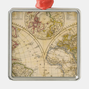 Hemispheres Metal Tree Decoration