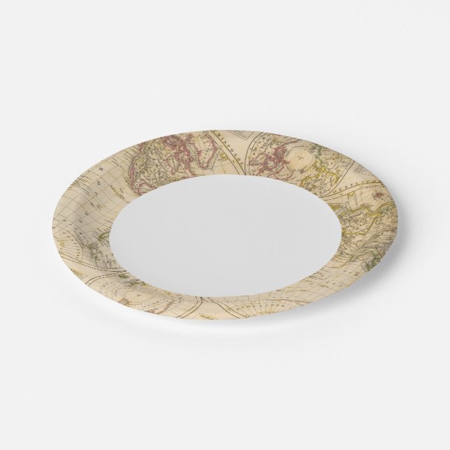 Hemispheres Paper Plate (Angled)