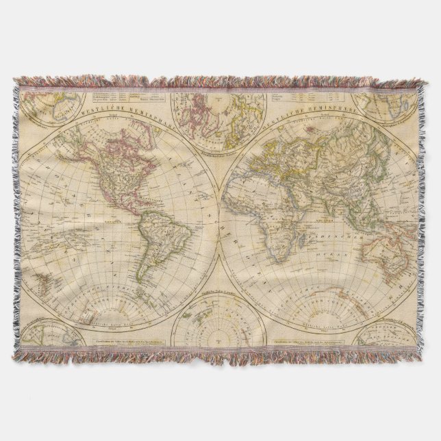 Hemispheres Throw Blanket (Front)