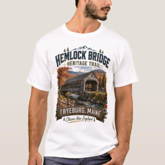 Hemlock Bridge Heritage Trail Fryeburg Maine Teen  T-Shirt