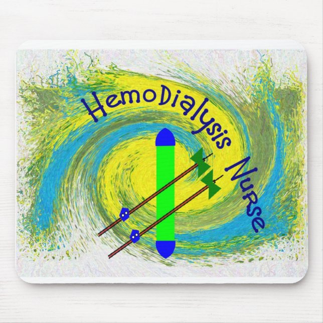 hemodialysis nurse mouse pad (Front)