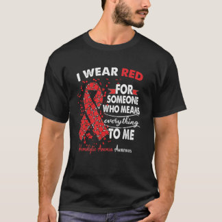 Hemolytic Anaemia Awareness Warrior Support I Wear T-Shirt