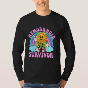 Hemorrhoid Survivor Funny Sarcastic Meme Y2K embar T-Shirt