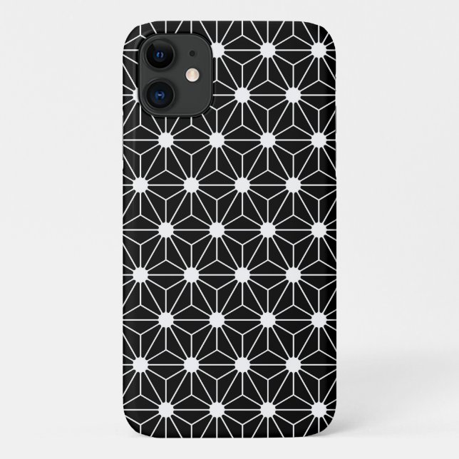 Hemp Leaf Asanoha japan pattern traditional geomet Case-Mate iPhone Case (Back)