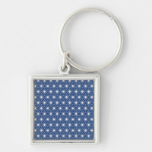 Hemp leaf pattern key ring