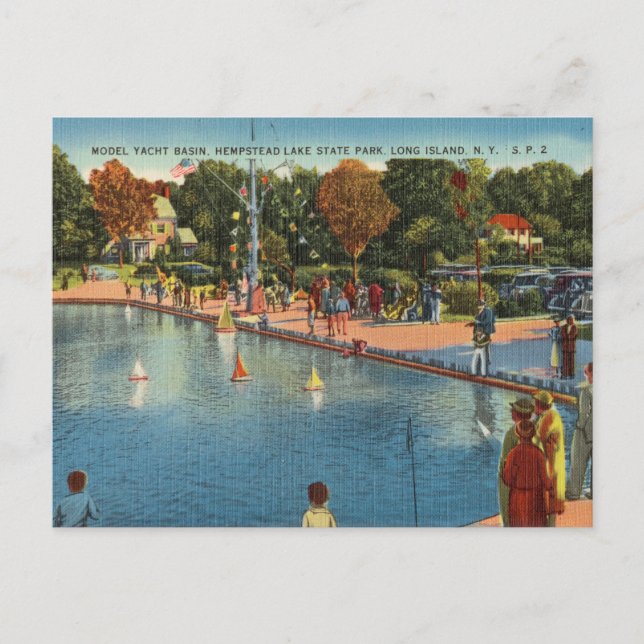 Hempstead Lake State Park, Long Island N.Y. Postcard (Front)