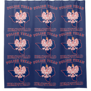 Hempstead Polish Texan Shower Curtain