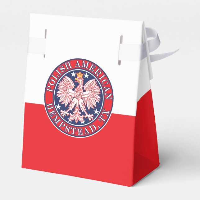 Hempstead Texas Polish American Eagle Favour Box (Back Side)
