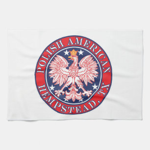 Hempstead Texas Polish American Eagle Tea Towel