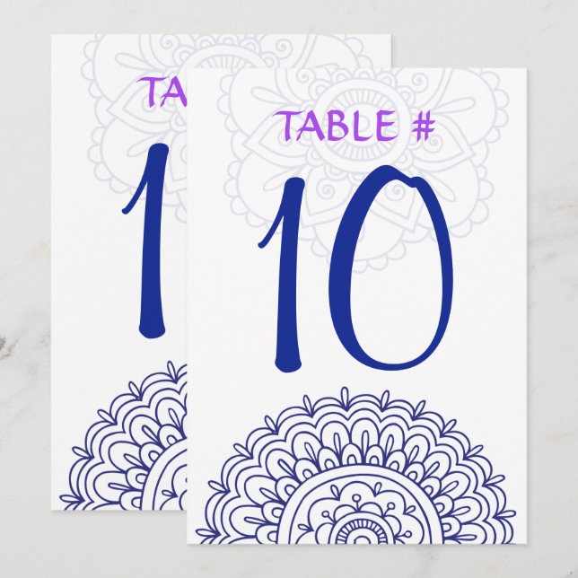 HEMSA Bat Mitzvah Table Seating Card-Beth2 Invitation (Front/Back)