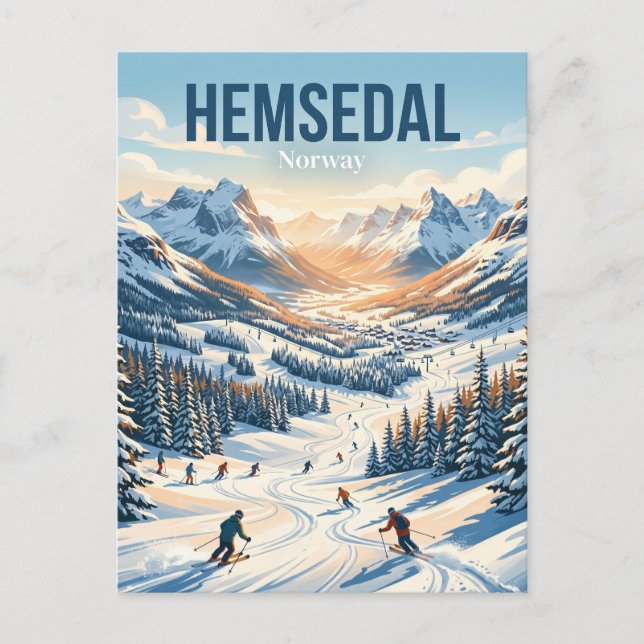 Hemsedal Ski Resort Norway Postcard (Front)