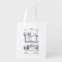 Hemstitch Vintage Sewing Machine Patent