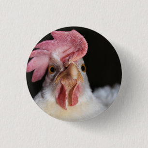 Hen 3 Cm Round Badge