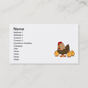 Hen and Chicks Business Card