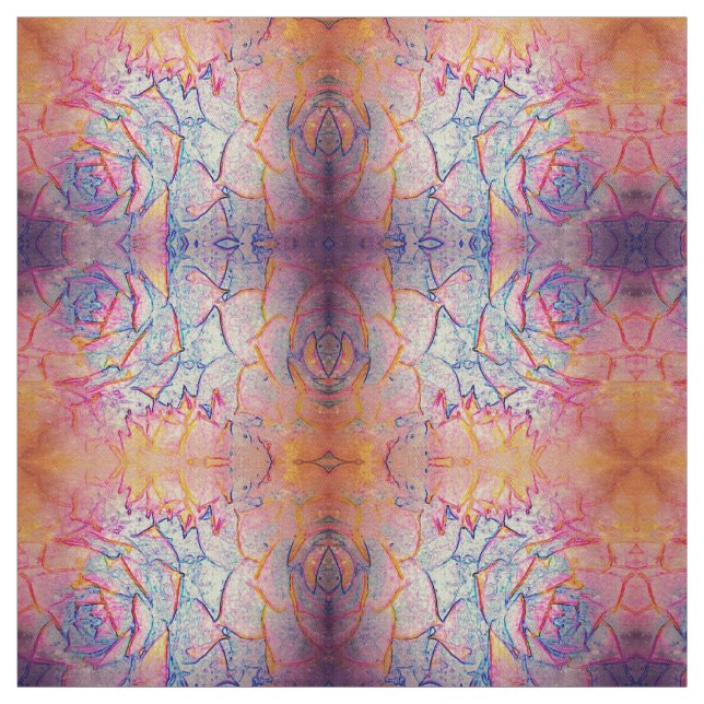 Hen and Chicks Plants Fabric (Swatch)