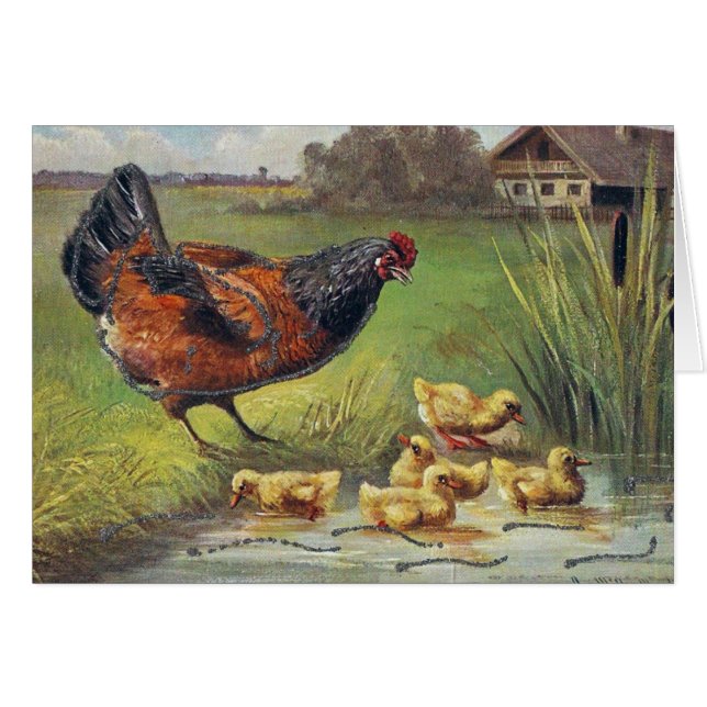Hen and Ducklings (Front Horizontal)