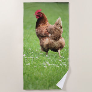 Hen Beach Towel