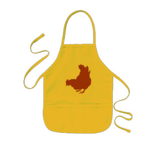 Hen [chicken, farmer, organic eggs] kids apron