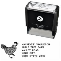 Hen Chicken Personalised Address