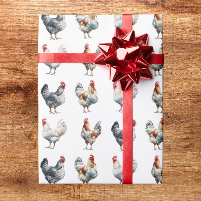 Hen Chicken Wrapping Paper (Creator Uploaded)