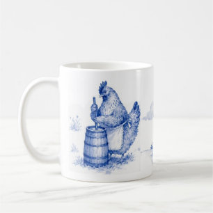 Hen Churning Butter - Hen Party Coffee Mug