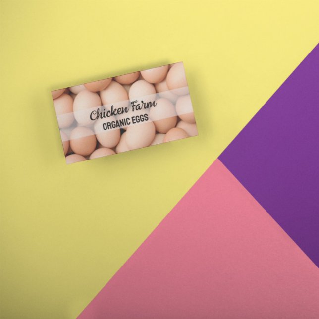Hen Farm Organic Bio Eggs Business Card (Creator Uploaded)