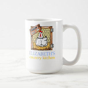 Hen Fresh Eggs-Country Kitchen Coffee Mug