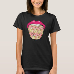 Hen Lips Eggs Farm Farming Farmer Chicken T-Shirt