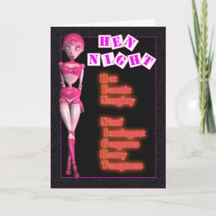 Hen Night Party Invitation Girls