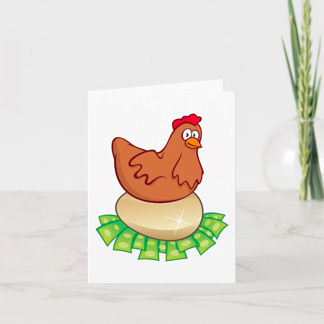 Hen On A Golden Egg Card (Creator Uploaded)