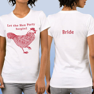 Hen Party Bachelorette Personalized T-Shirt