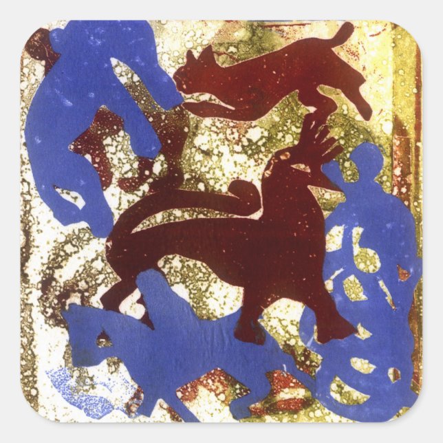 Hen Party Square Sticker (Front)