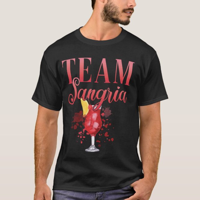 Hen Party Team Sangria Cocktail for Bartender T-Shirt (Front)