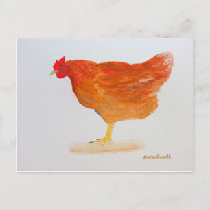 Hen Postcard