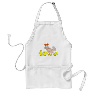 Hen with chicks standard apron