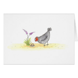 Hen With Egg And Flower