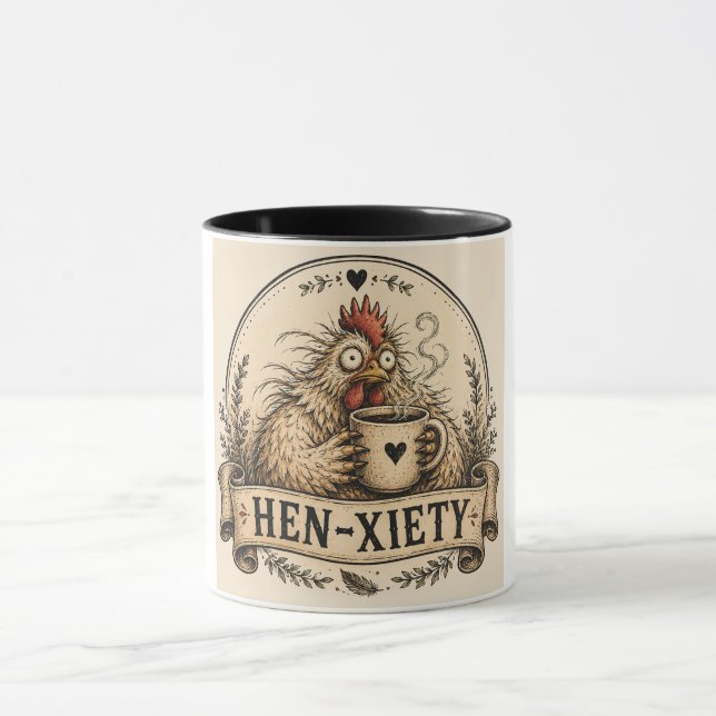 HEN-XIETY MUG (Center)