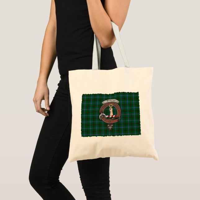 Henderson Clan Badge Tartan Tote (Front (Product))