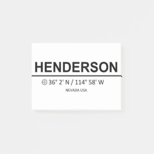 Henderson Coordinaten - Henderson Coordinates Post-it Notes