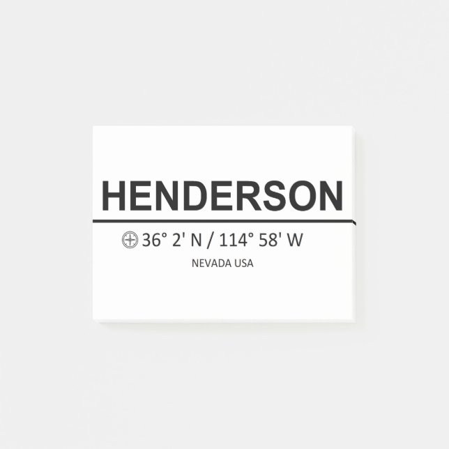 Henderson Coordinaten - Henderson Coordinates Post-it Notes (Front)