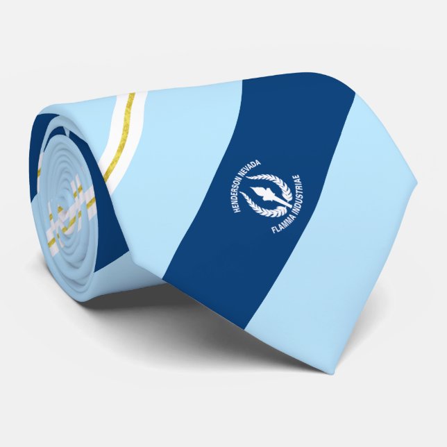 Henderson (Nevada) city flag Neck Tie (Rolled)