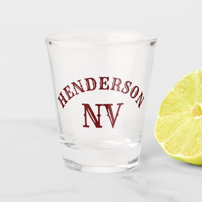 Henderson, Nevada Shot Glass (Front)