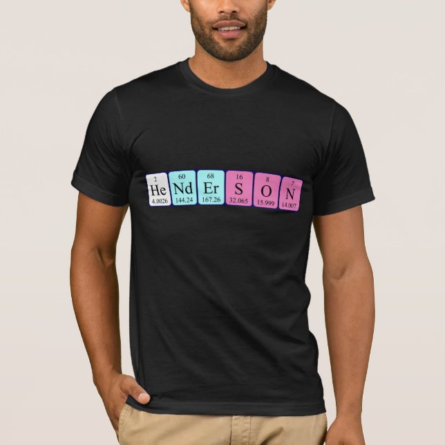 Henderson periodic table name shirt (Front)