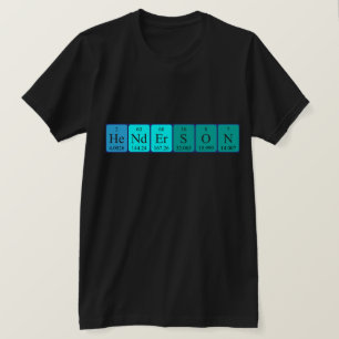 Henderson periodic table name shirt