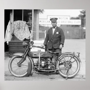 Henderson Police Motorcycle, 1922 Poster